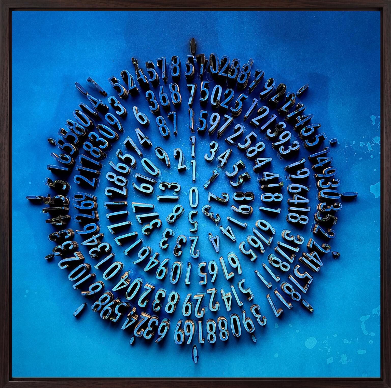 Computational preview of Infinity Clock, Sky Edition, framed
